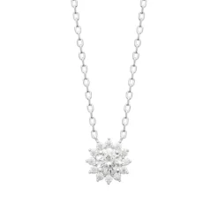 Maison de la Bijouterie Collier femme argent pendentif oxyde de zirconium VW3U6U45 | Femme Collier Et Pendentif