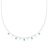 Maison de la Bijouterie Collier femme argent pierres bleues VW3W4W45 | Femme Collier Et Pendentif