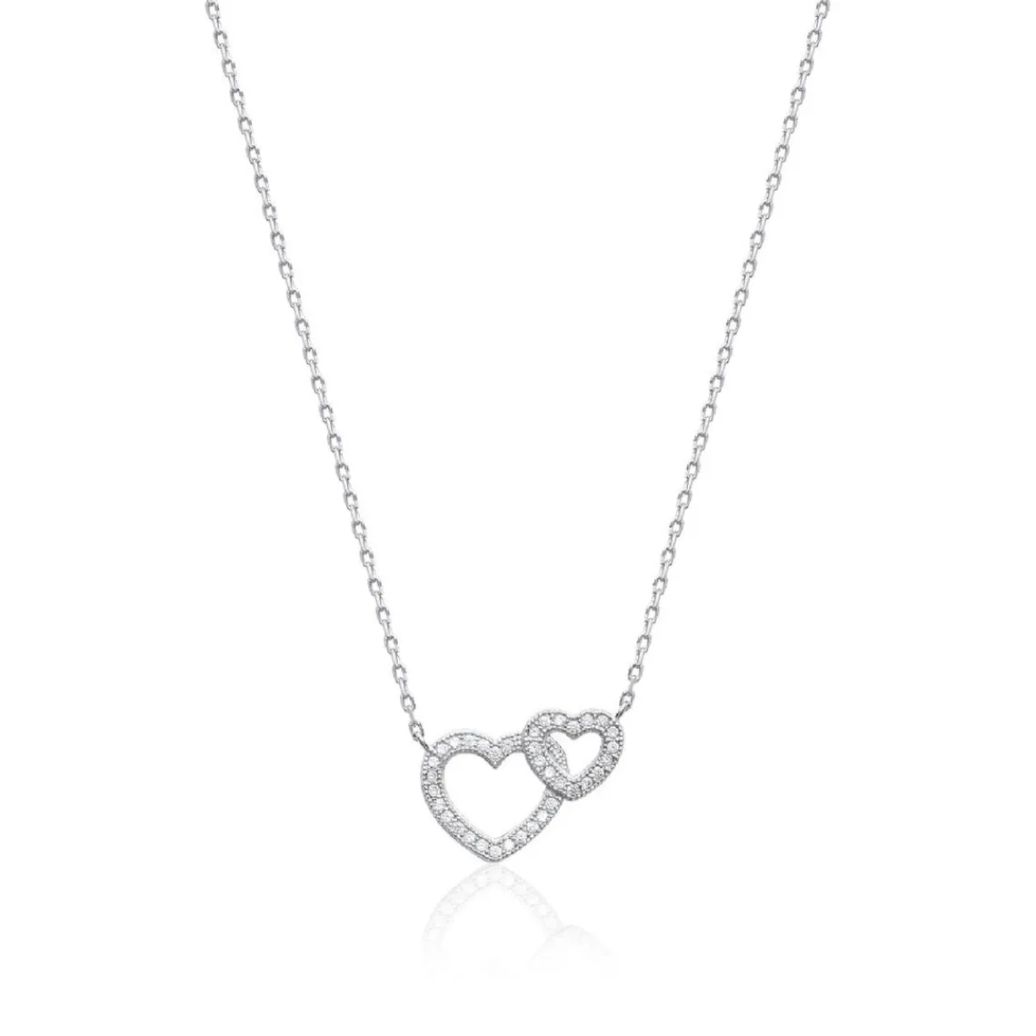 Maison de la Bijouterie Collier femme argent rhodié blanc micro serti - VWZ6V645 | Femme Collier Et Pendentif