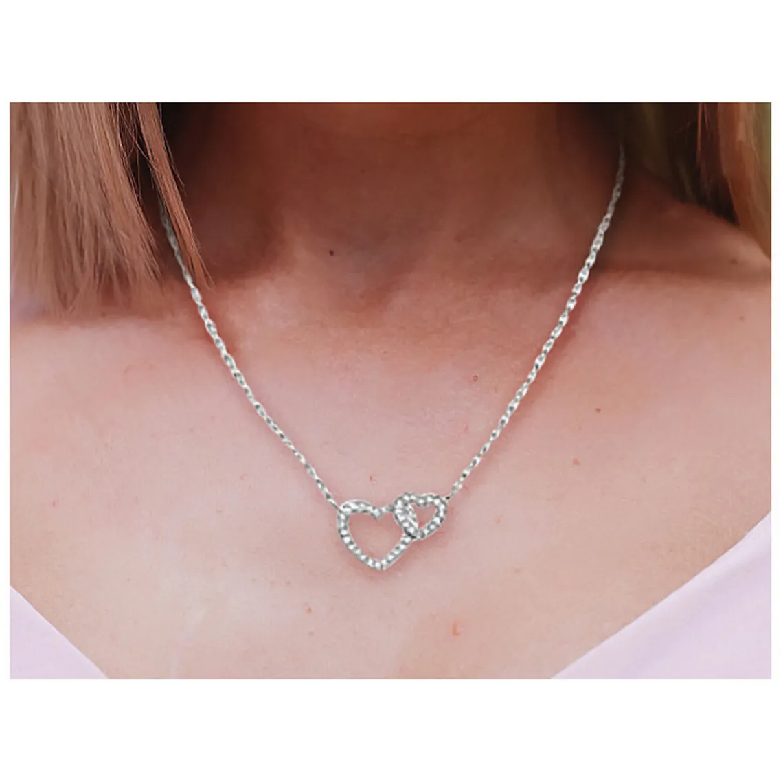 Maison de la Bijouterie Collier femme argent rhodié blanc micro serti - VWZ6V645 | Femme Collier Et Pendentif