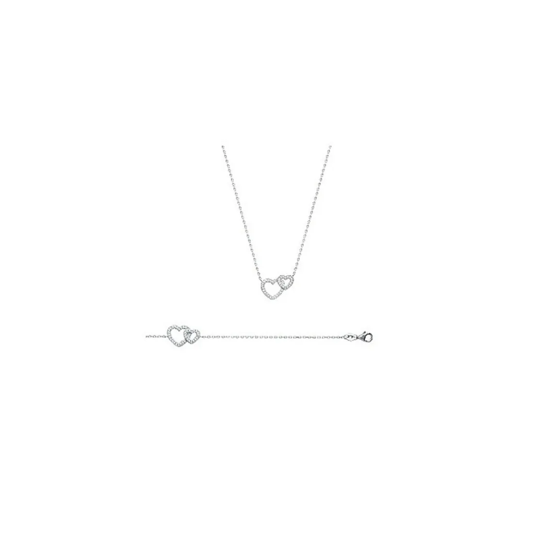 Maison de la Bijouterie Collier femme argent rhodié blanc micro serti - VWZ6V645 | Femme Collier Et Pendentif