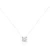 Maison de la Bijouterie Collier femme argent rhodié blanc serti griffe - VWZ3ZY4Y | Femme Collier Et Pendentif