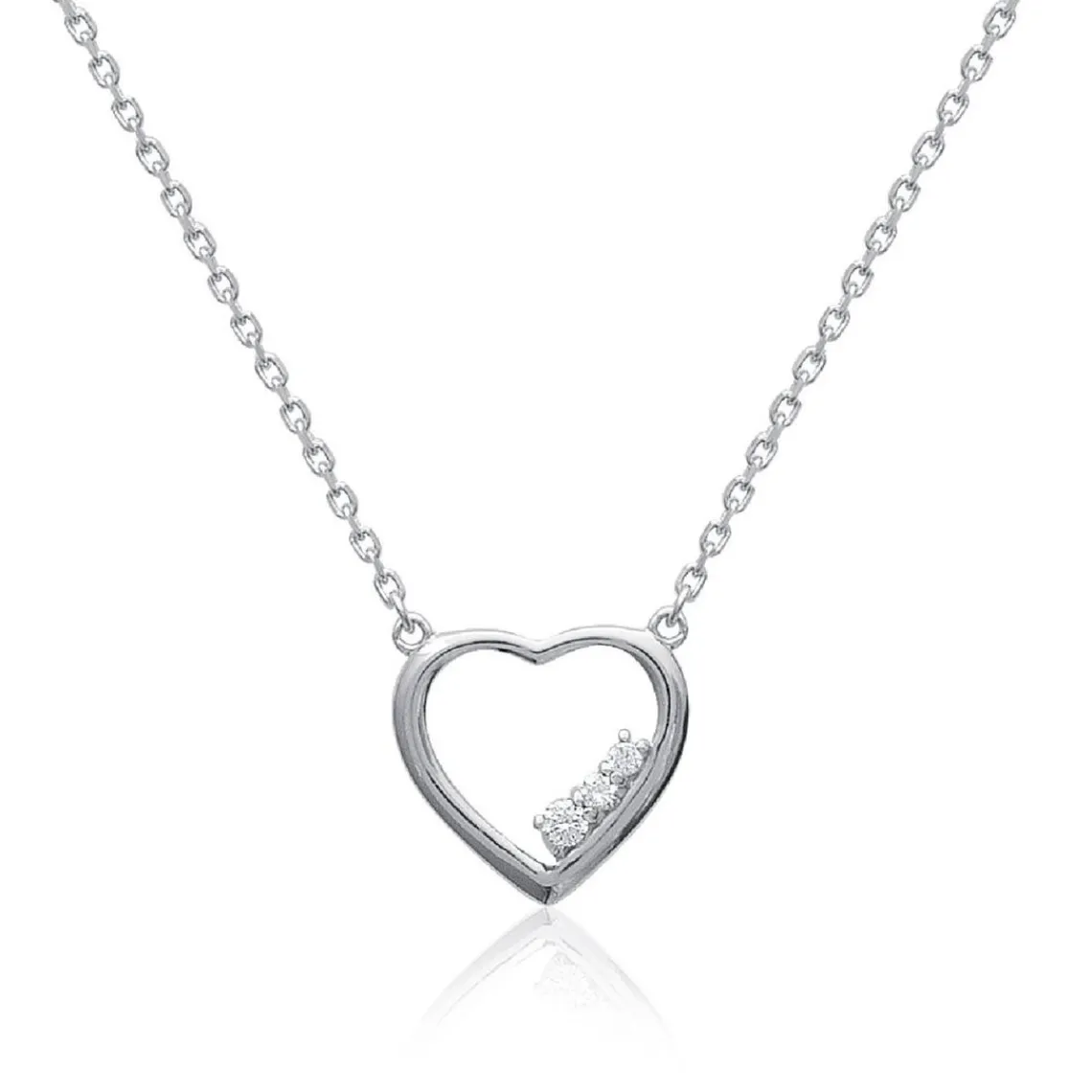Maison de la Bijouterie Collier femme argent rhodié - VWZ3Y045 | Femme Collier Et Pendentif