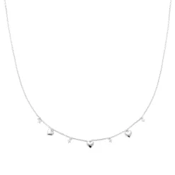 Maison de la Bijouterie Collier femme argent romantique VW3V3445 | Femme Collier Et Pendentif