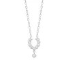 Maison de la Bijouterie Collier femme argent serti clos oxyde VW404V45 | Femme Collier Et Pendentif