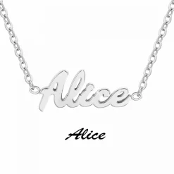 Athème Collier Femme - B2689-ARGENT-ALICE Acier | Femme Collier Et Pendentif