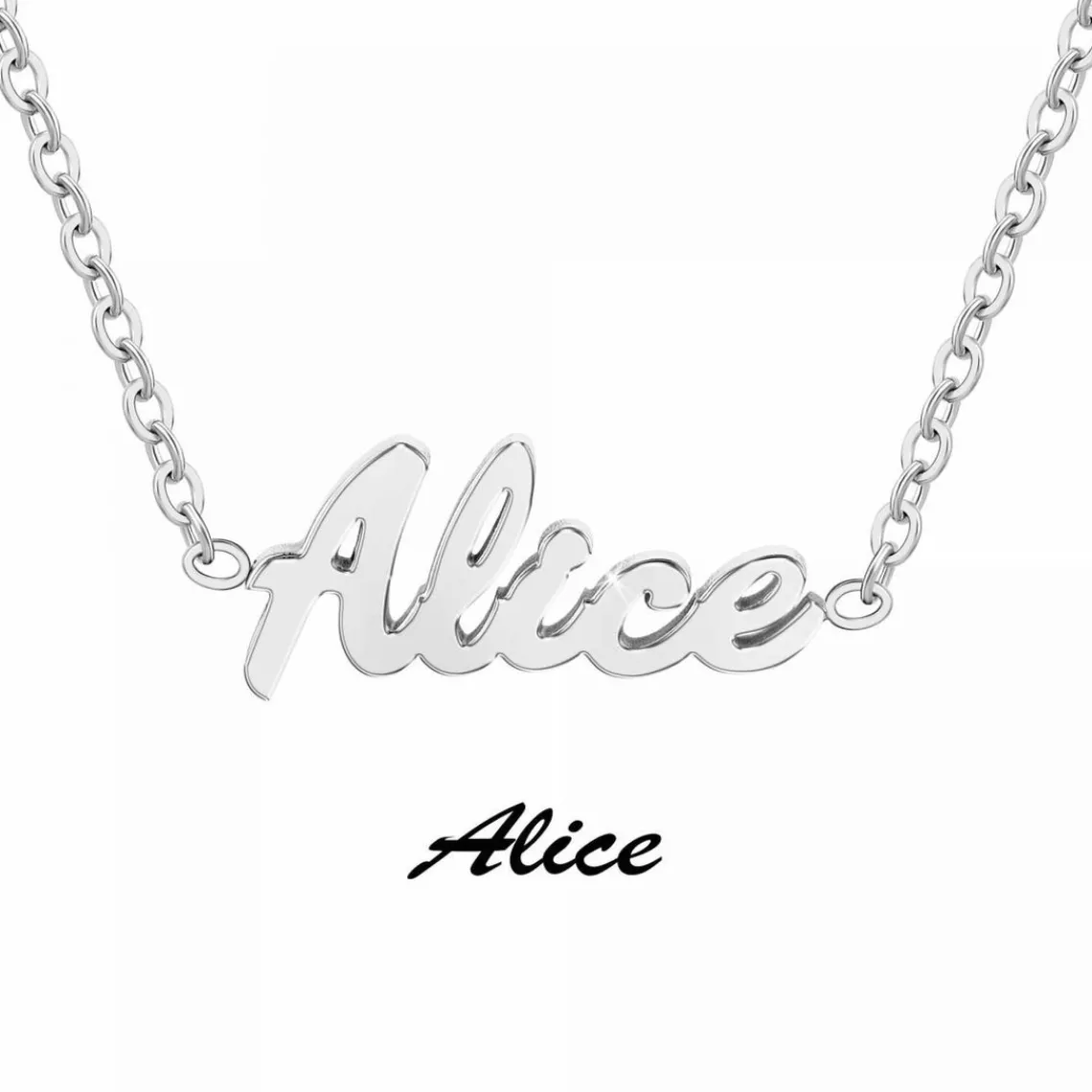 Athème Collier Femme - B2689-ARGENT-ALICE Acier | Femme Collier Et Pendentif