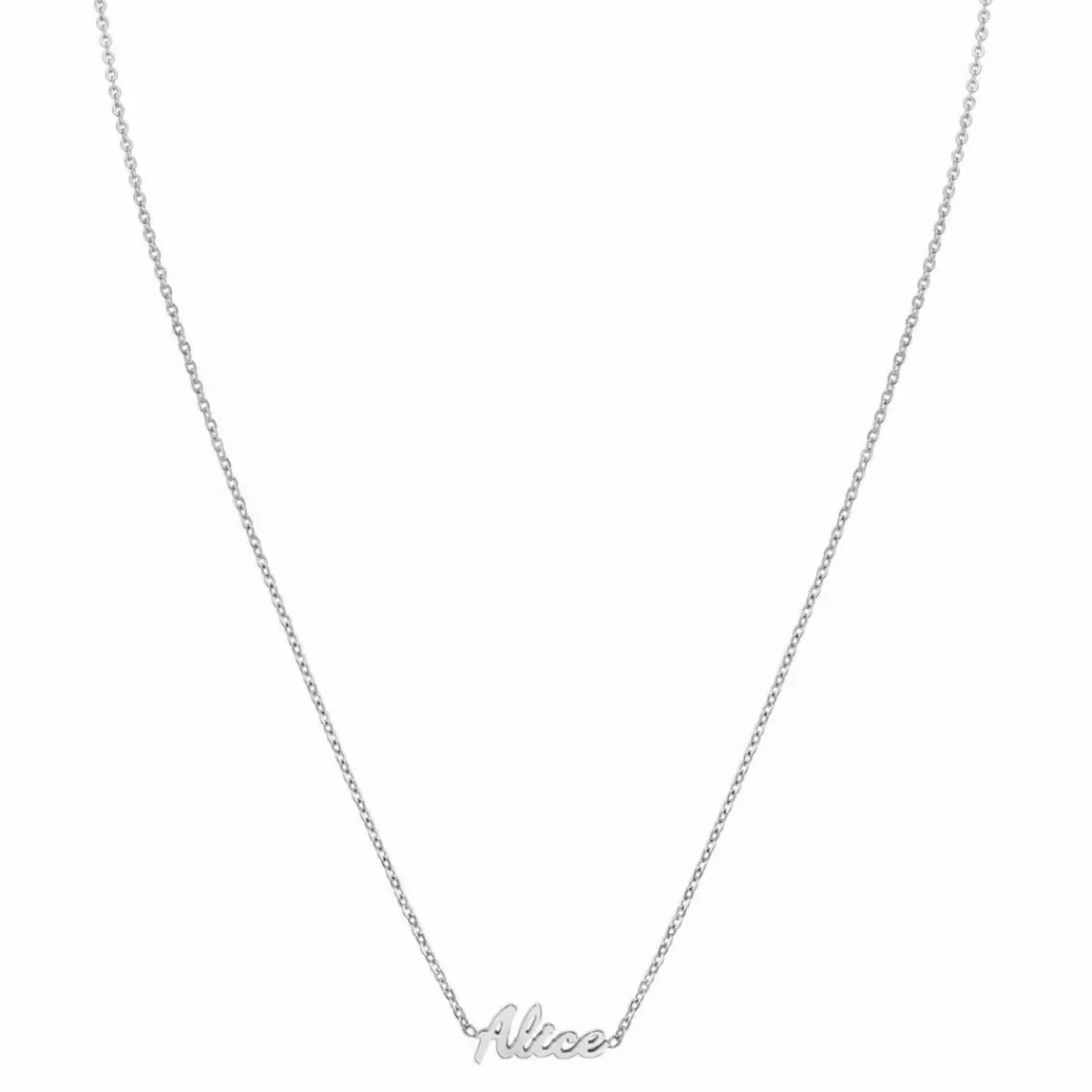 Athème Collier Femme - B2689-ARGENT-ALICE Acier | Femme Collier Et Pendentif