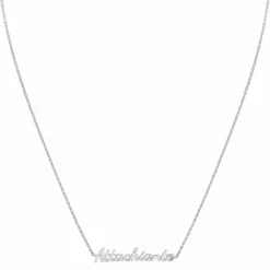 Athème Collier femme - B2689-ARGENT-ATTACHIANTE Acier Argent | Femme Collier Et Pendentif