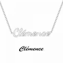 Athème Collier Femme - B2689-ARGENT-CLEMENCE Acier | Femme Collier Et Pendentif