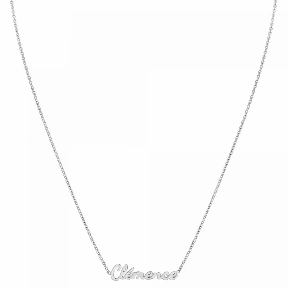 Athème Collier Femme - B2689-ARGENT-CLEMENCE Acier | Femme Collier Et Pendentif