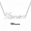 Athème Collier Femme - B2689-ARGENT-MANON Acier Argent | Femme Collier Et Pendentif