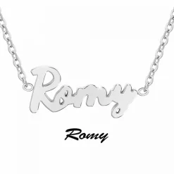 Athème Collier Femme - B2689-ARGENT-ROMY Acier Argent | Femme Collier Et Pendentif