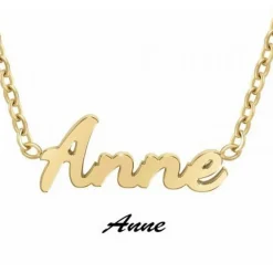 Athème Collier Femme - B2689-DORE-ANNE Acier Doré | Femme Collier Et Pendentif