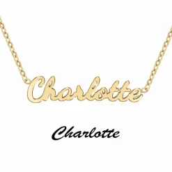 Athème Collier Femme - B2689-DORE-CHARLOTTE Acier | Femme Collier Et Pendentif