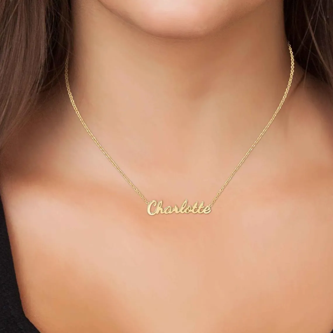 Athème Collier Femme - B2689-DORE-CHARLOTTE Acier | Femme Collier Et Pendentif