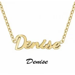 Athème Collier Femme - B2689-DORE-DENISE Acier Doré | Femme Collier Et Pendentif