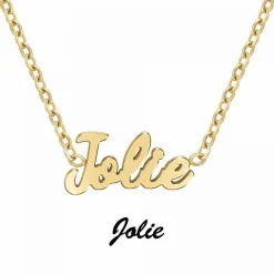 Athème Collier femme - B2689-DORE-JOLIE Acier Doré | Femme Collier Et Pendentif
