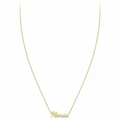 Athème Collier Femme - B2689-DORE-MARIA Acier Doré | Femme Collier Et Pendentif