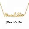 Athème Collier Femme - B2689-DORE-POURLAVIE Acier Doré | Femme Collier Et Pendentif