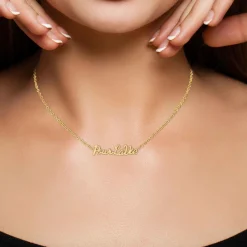 Athème Collier Femme - B2689-DORE-POURLAVIE Acier Doré | Femme Collier Et Pendentif