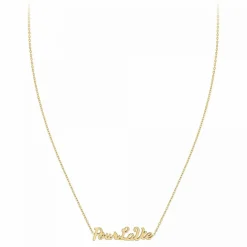 Athème Collier Femme - B2689-DORE-POURLAVIE Acier Doré | Femme Collier Et Pendentif
