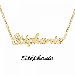 Athème Collier Femme - B2689-DORE-STEPHANIE Acier | Femme Collier Et Pendentif