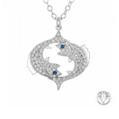 Athème Collier Femme - B2425-POISSON Métal Argent | Femme Collier Et Pendentif