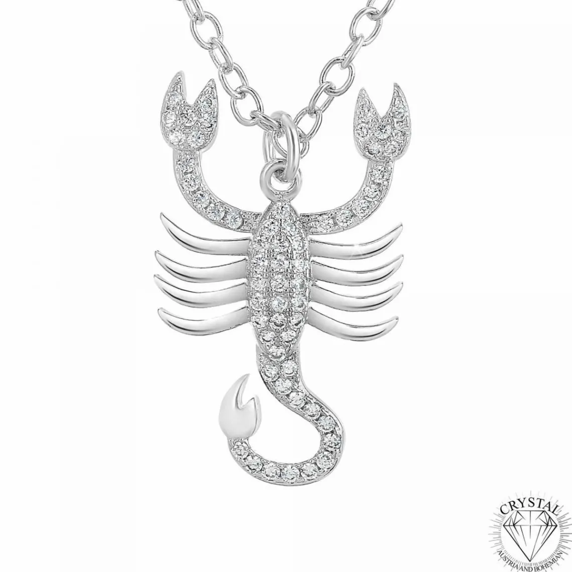 Athème Collier Femme B2425-SCORPION - Métal Argent | Femme Collier Et Pendentif