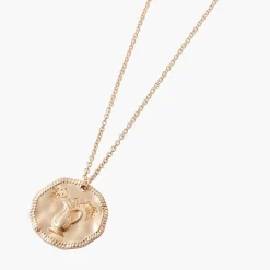 Balaboosté Collier Femme Astrologique Verseau - 3502456531451 Métal Doré | Femme Collier Et Pendentif
