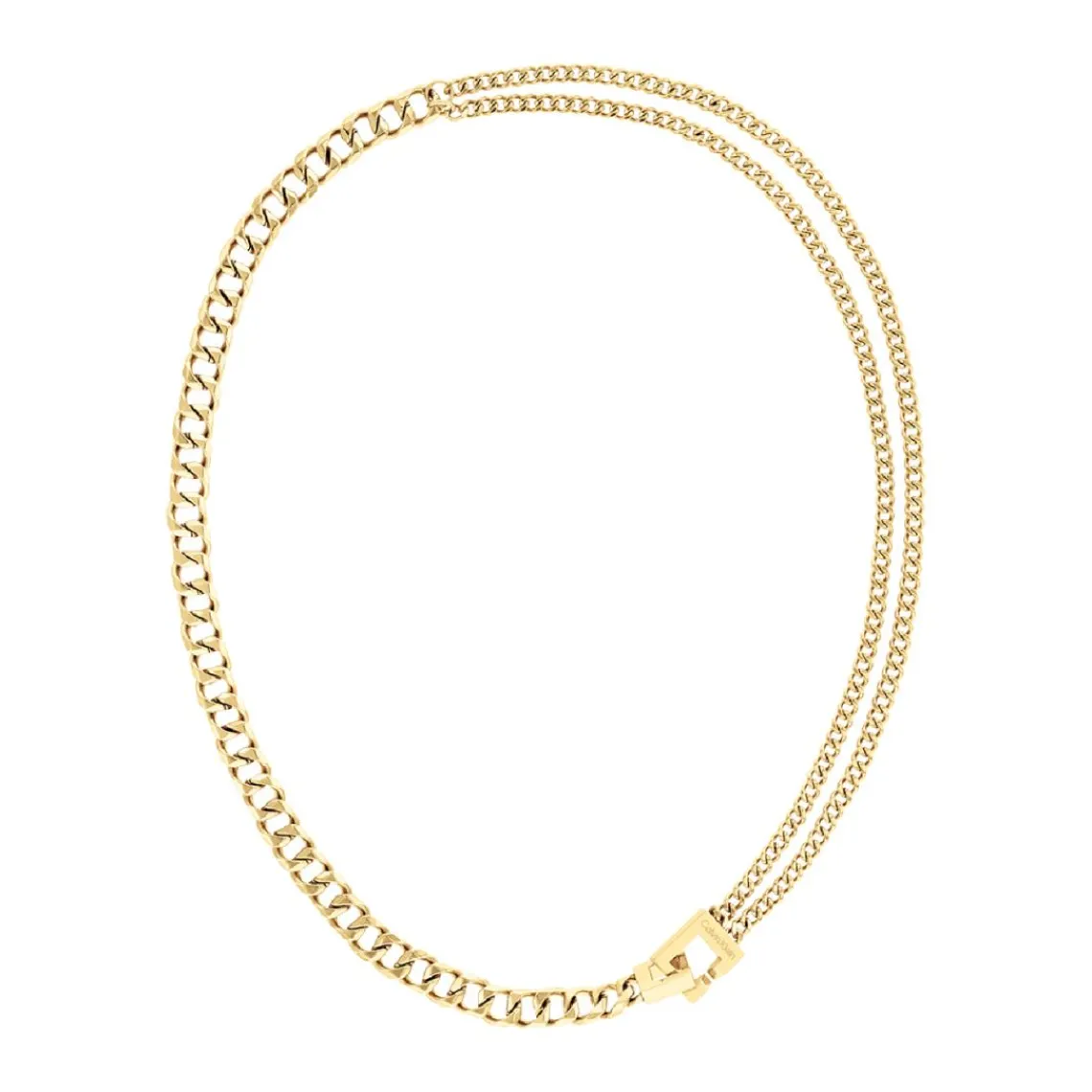 Calvin Klein Bijoux Collier Femme Calvin Klein Divergent Links - 35000466 Acier Doré | Femme Collier Et Pendentif