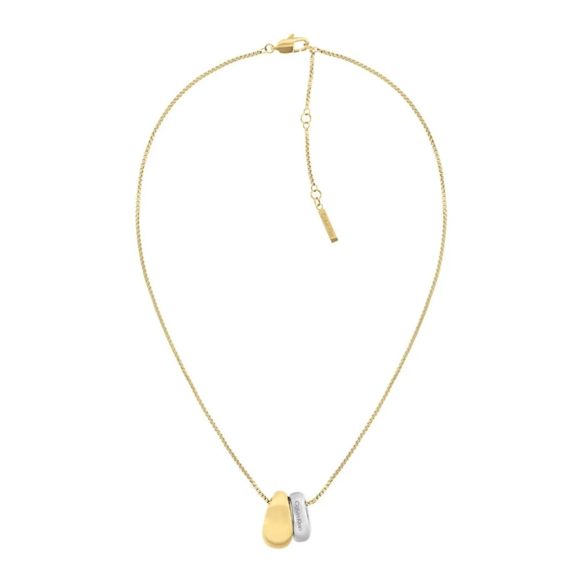 Calvin Klein Bijoux Collier Femme Calvin Klein Refine - 35000617 Acier Argent, Doré | Femme Collier Et Pendentif
