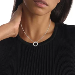 Calvin Klein Bijoux Collier Femme Calvin Klein Twisted Ring - 35000306 Acier Argent | Femme Collier Et Pendentif