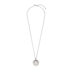 Pandora Collier femme Collier avec Pendentif Cercles Bimatières Signature - 389483C01 Argent | Femme Collier Et Pendentif