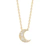 Maison de la Bijouterie Collier femme croissant de lune plaqué or UW3W5445 | Femme Collier Et Pendentif