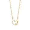 Maison de la Bijouterie Collier femme cœur plaqué or oxyde UW3U6W45 | Femme Collier Et Pendentif