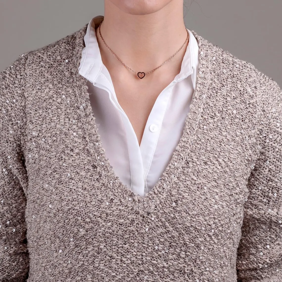 Emily Westwood Bijoux Collier Femme Emily Westwood WN1003R - Acier Doré rose | Femme Collier Et Pendentif