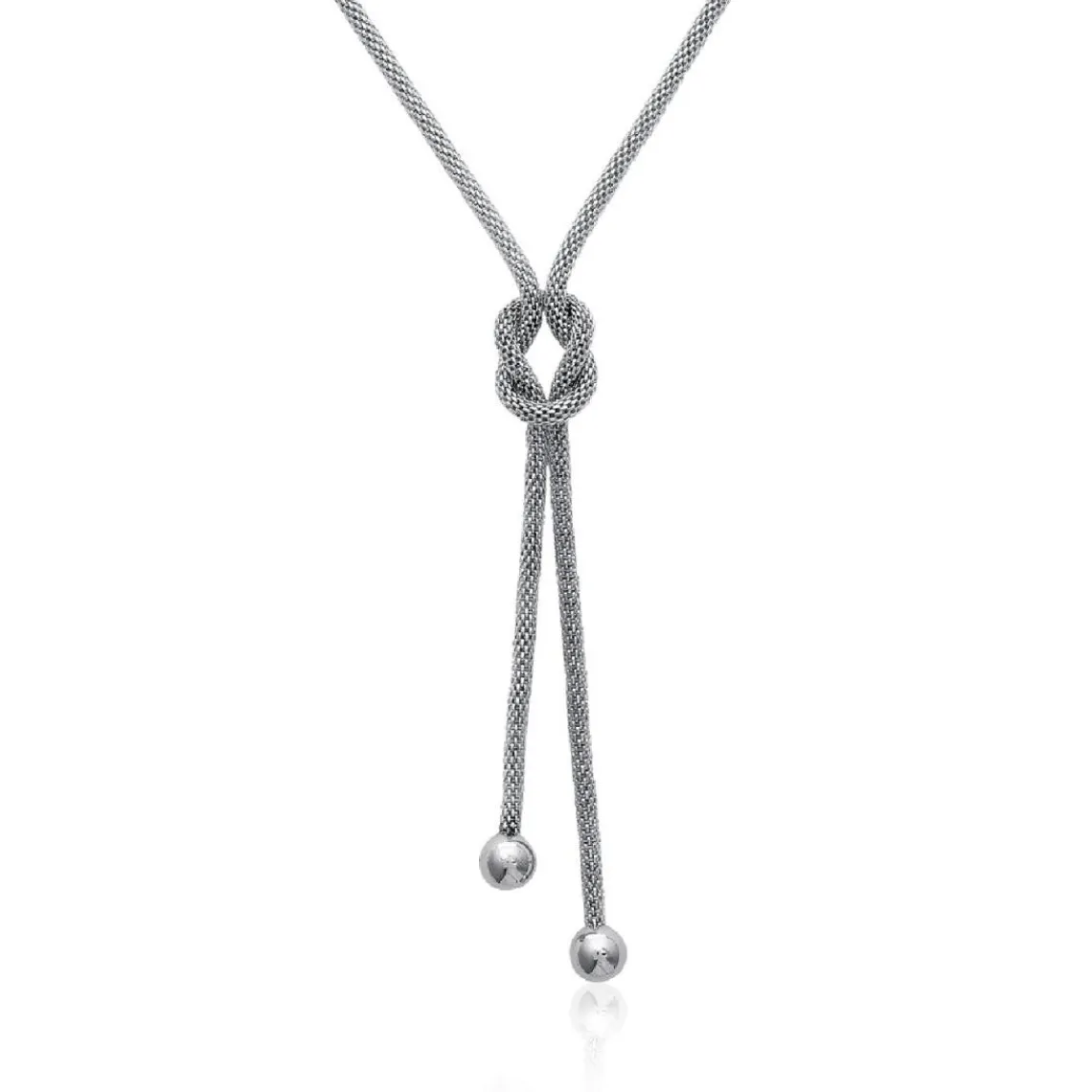 Maison de la Bijouterie Collier femme fantaisie acier argent 3Z003045 | Femme Collier Et Pendentif