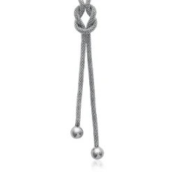 Maison de la Bijouterie Collier femme fantaisie acier argent 3Z003045 | Femme Collier Et Pendentif