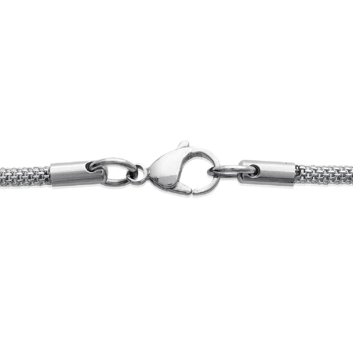 Maison de la Bijouterie Collier femme fantaisie acier argent 3Z003045 | Femme Collier Et Pendentif