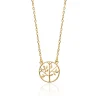 Maison de la Bijouterie Collier Femme fantaisie arbre de vie plaqué or UYZY6545 | Femme Collier Et Pendentif