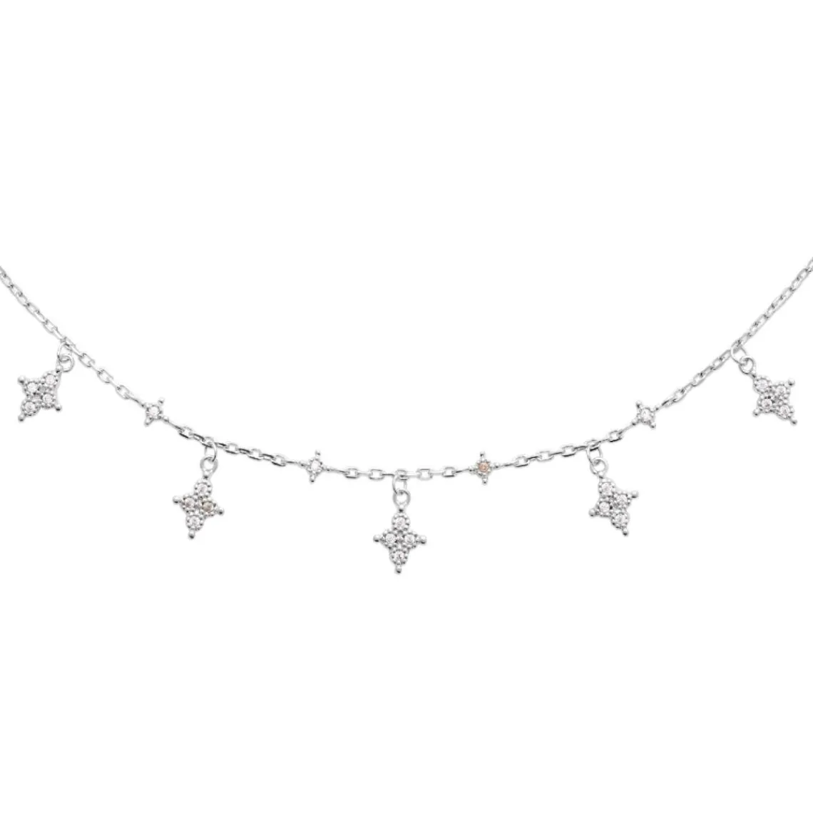 Maison de la Bijouterie Collier femme fantaisie argent VW35U345 | Femme Collier Et Pendentif