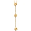 Maison de la Bijouterie Collier femme fantaisie pendant 3 fleurs plaqué or UYY0WZ45 | Femme Collier Et Pendentif