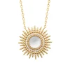 Maison de la Bijouterie Collier femme fantaisie pendentif nacre plaqué or UW333045 | Femme Collier Et Pendentif