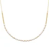 Maison de la Bijouterie Collier femme fantaisie perles blanches plaqué or UW343045 | Femme Collier Et Pendentif