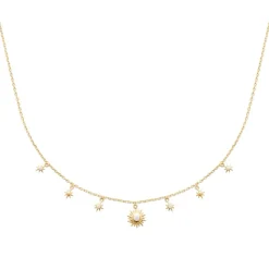 Maison de la Bijouterie Collier femme fantaisie plaqué or oxyde UW3VUV45 | Femme Collier Et Pendentif