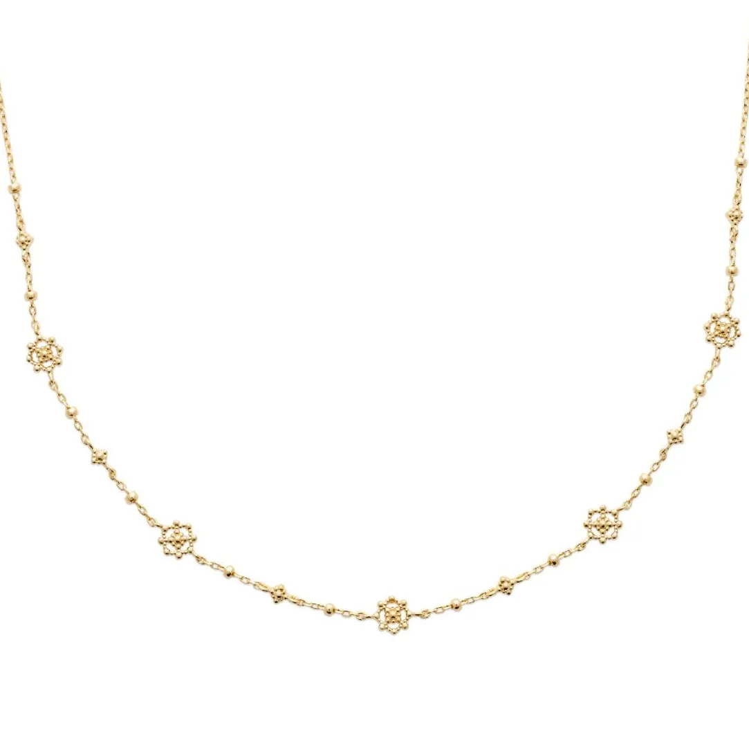 Maison de la Bijouterie Collier femme fantaisie plaqué or UYY04545 | Femme Collier Et Pendentif