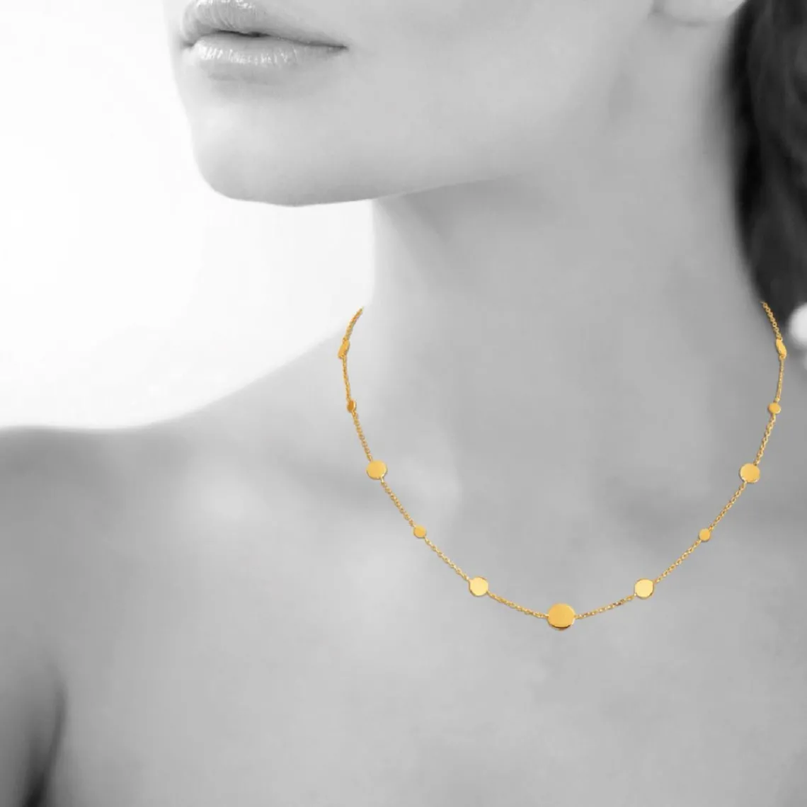 Maison de la Bijouterie Collier Femme fantaisie plaqué or UYZ4U445 | Femme Collier Et Pendentif