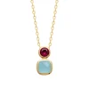 Maison de la Bijouterie Collier femme fantaisie plaqué or UW340Y45 | Femme Collier Et Pendentif