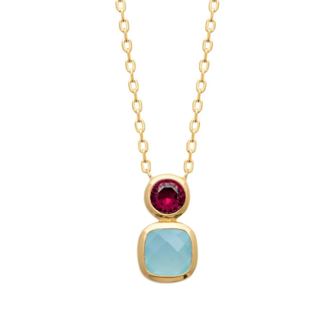 Maison de la Bijouterie Collier femme fantaisie plaqué or UW340Y45 | Femme Collier Et Pendentif